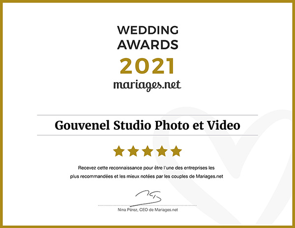Wedding Awards 2021 Meilleur Photographe de Mariage de l'année