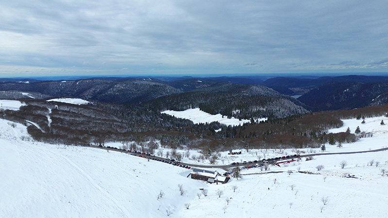 Photo aérienne par drone Hohneck Vosges