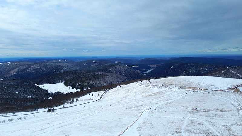 Photo aérienne par drone Hohneck Vosges