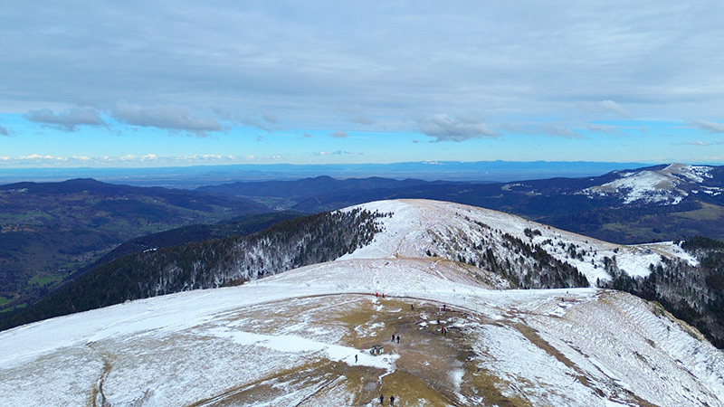 Photo aérienne par drone Hohneck Vosges