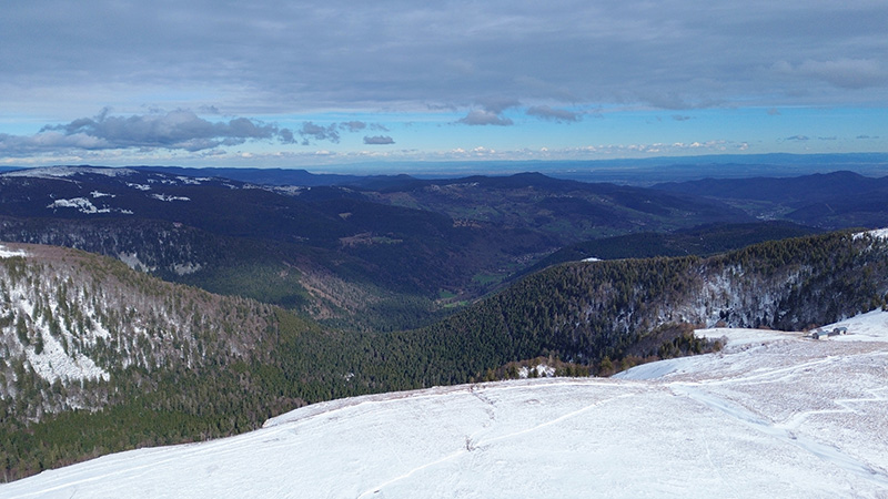 Photo aérienne par drone Hohneck Vosges