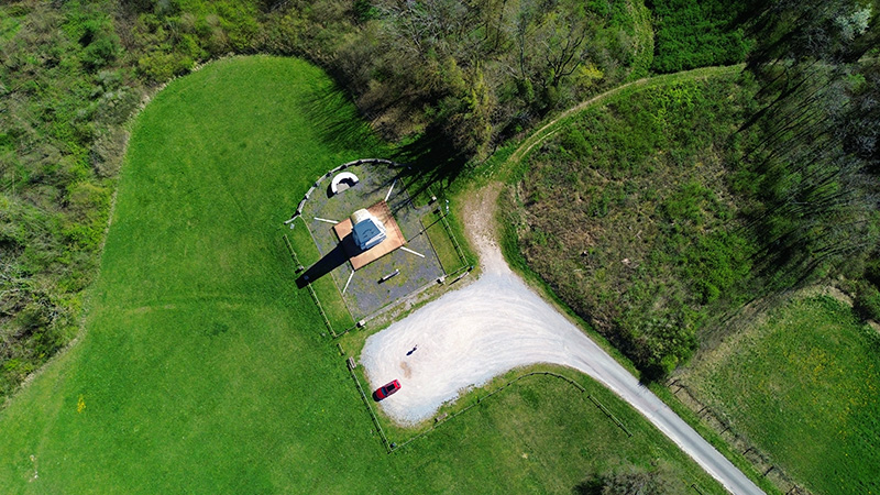 Photo aérienne par drone : Monument de Lorraine - charmes sur Moselle 88130